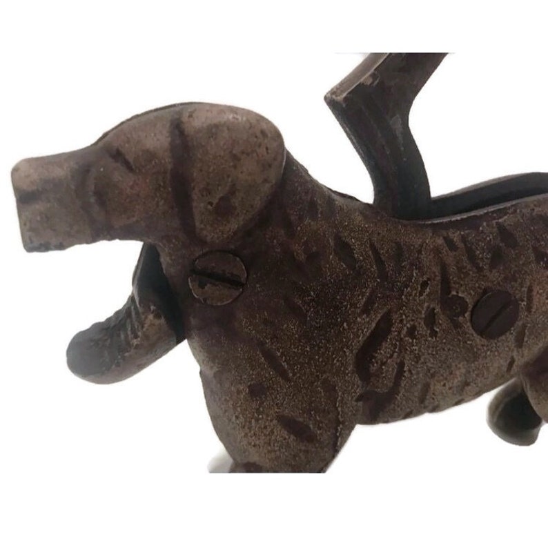 Antique mechanical cast iron dog nutcracker Etsy