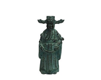 Vintage Bronze Painted Sanxing Lu Figure