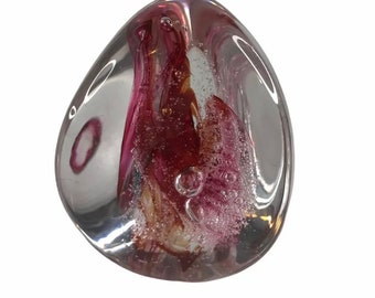 Michelle Kaptur Blown Art Glass Paperweight