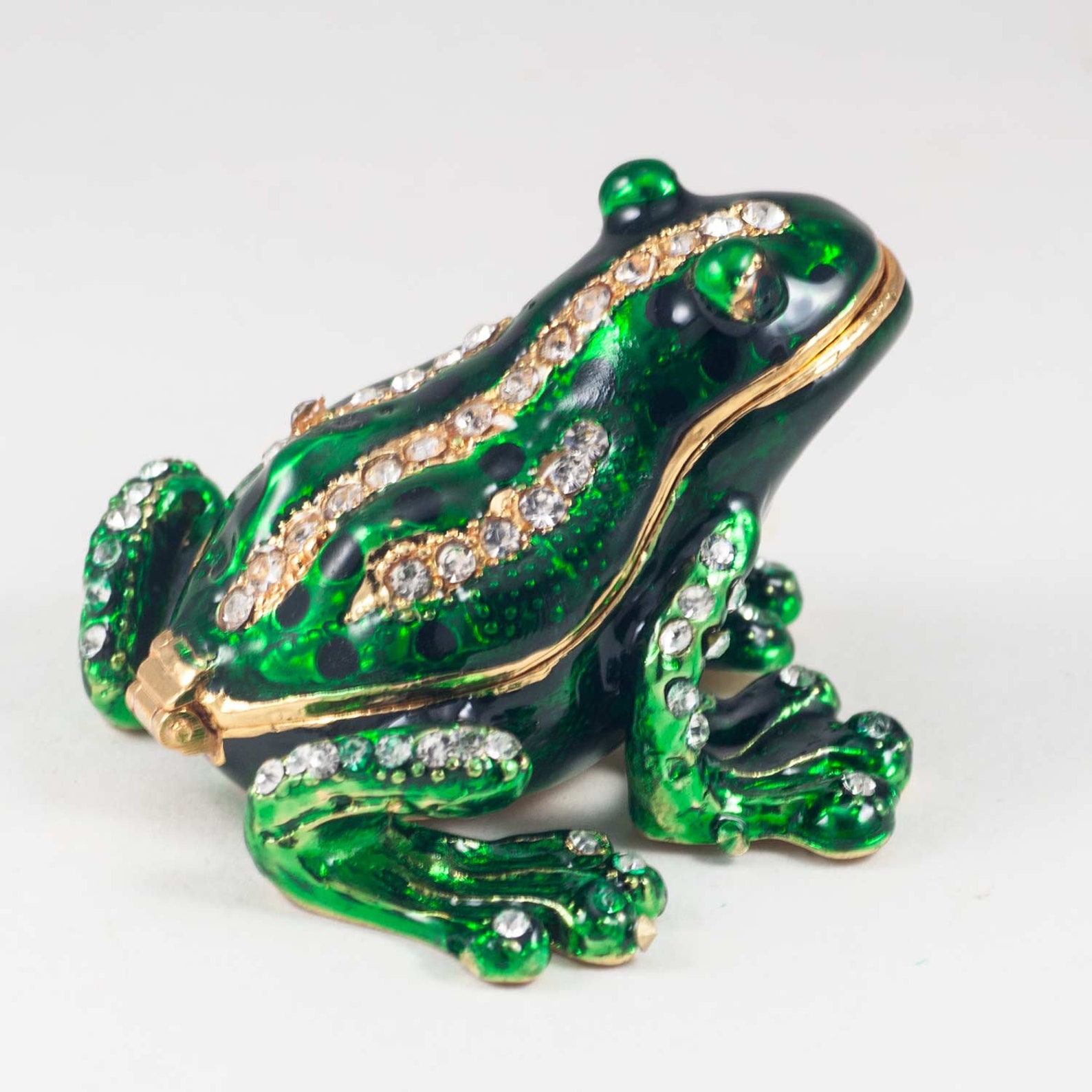 Jewelry Box Green Frog Faberge Style Decorative Box with Etsy