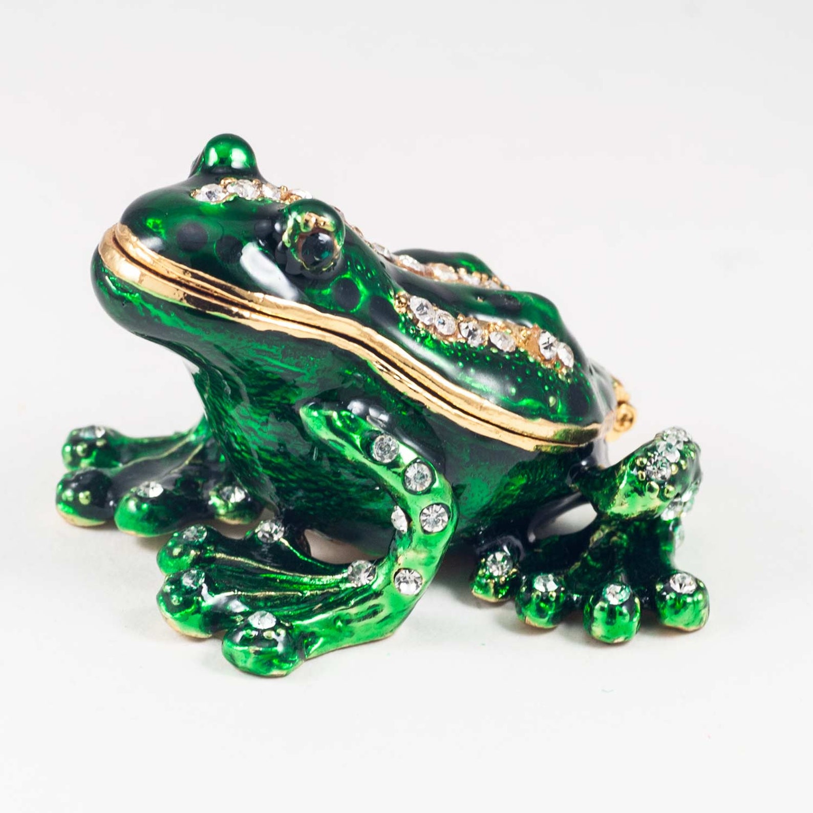 Jewelry Box Green Frog Faberge Style Decorative Box with Etsy