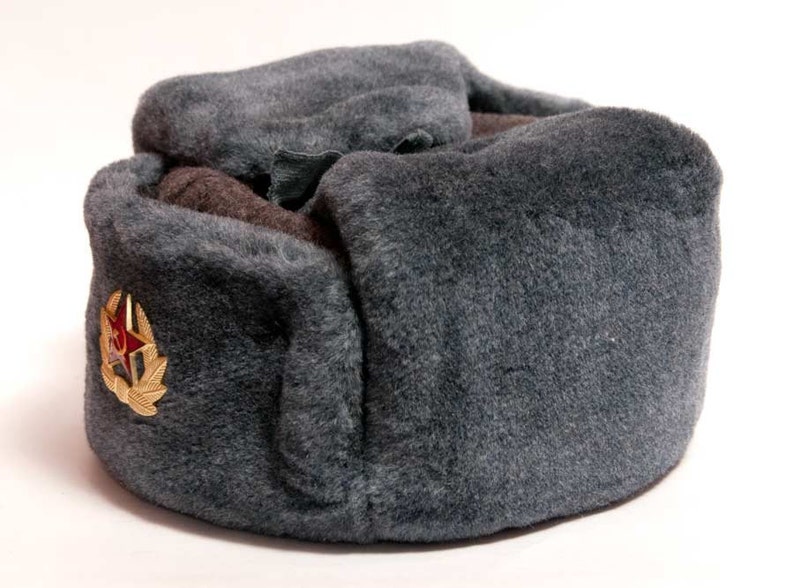 Authentic Soviet Army Soldier Winter Hat Shapka Ushanka Wool Etsy