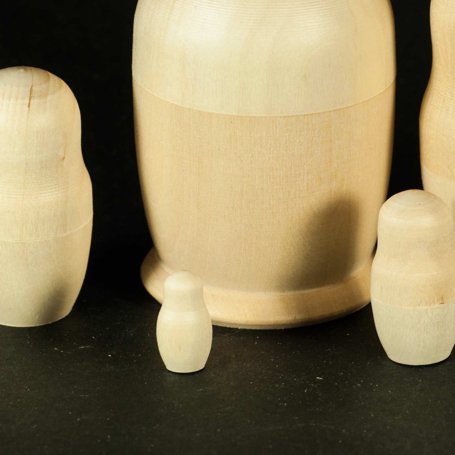 Blank Nesting Doll 5 piece set 10 cm/4 tall Unpainted Etsy