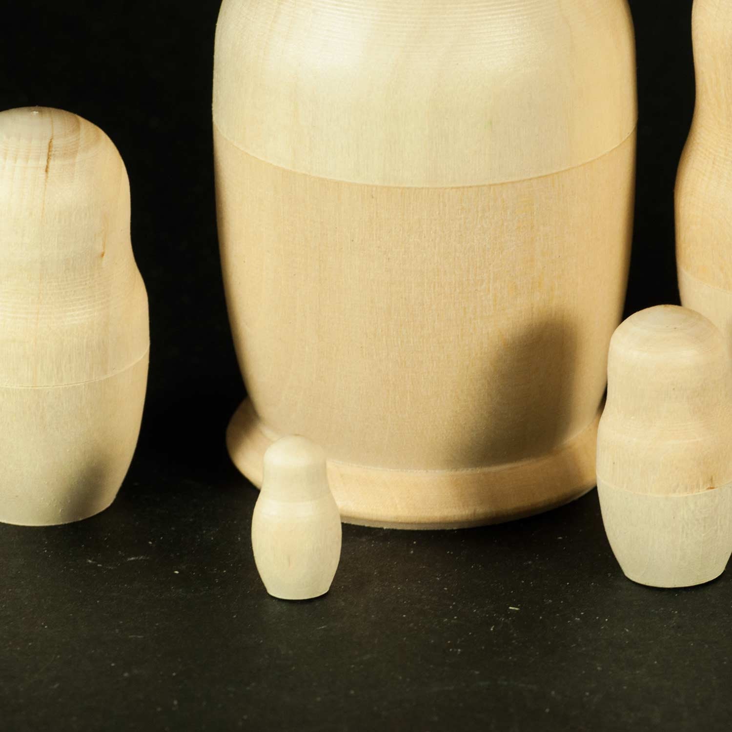 Blank Nesting Doll 5 piece set 10 cm/4 tall Unpainted Etsy