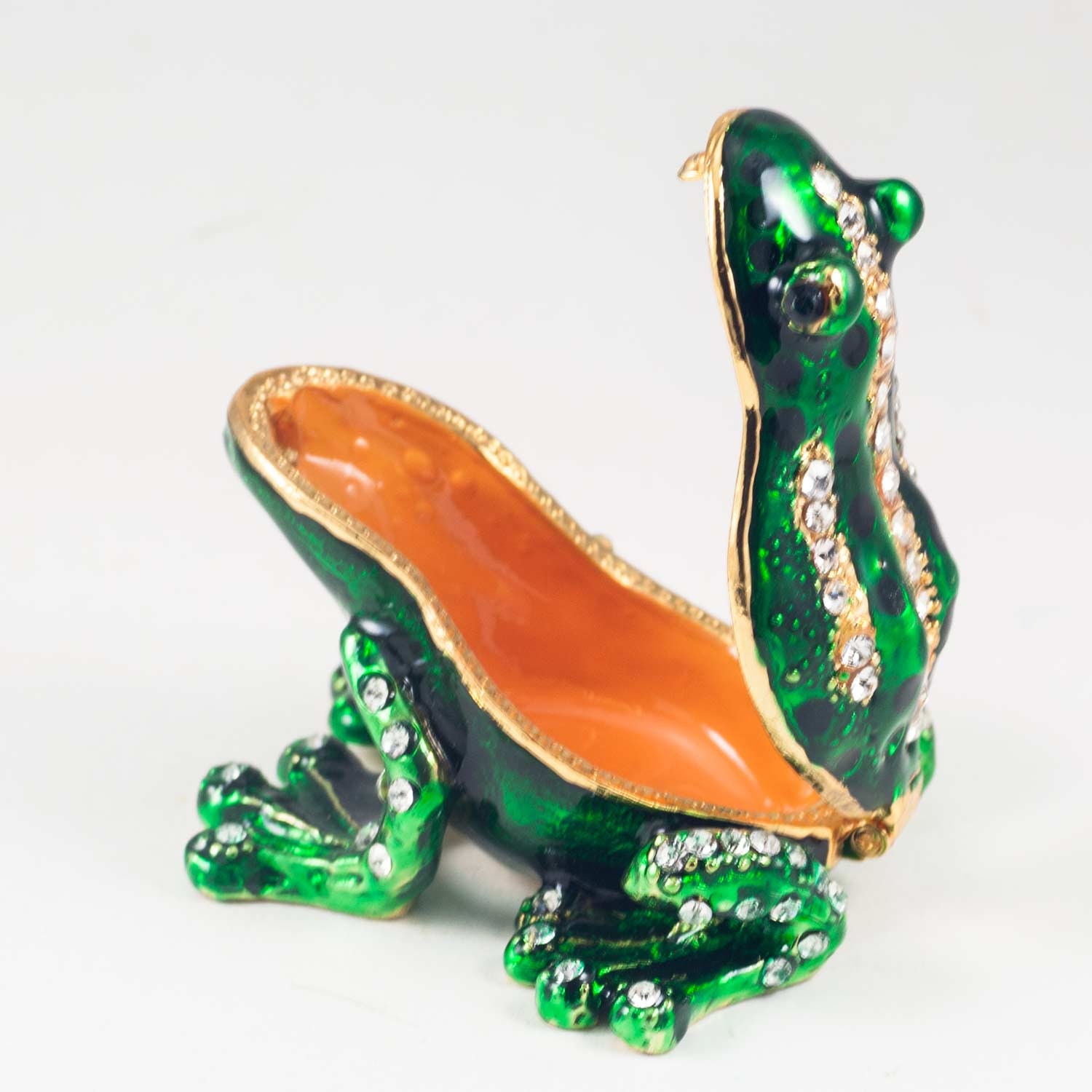 Jewelry Box Green Frog Faberge Style Decorative Box with Etsy
