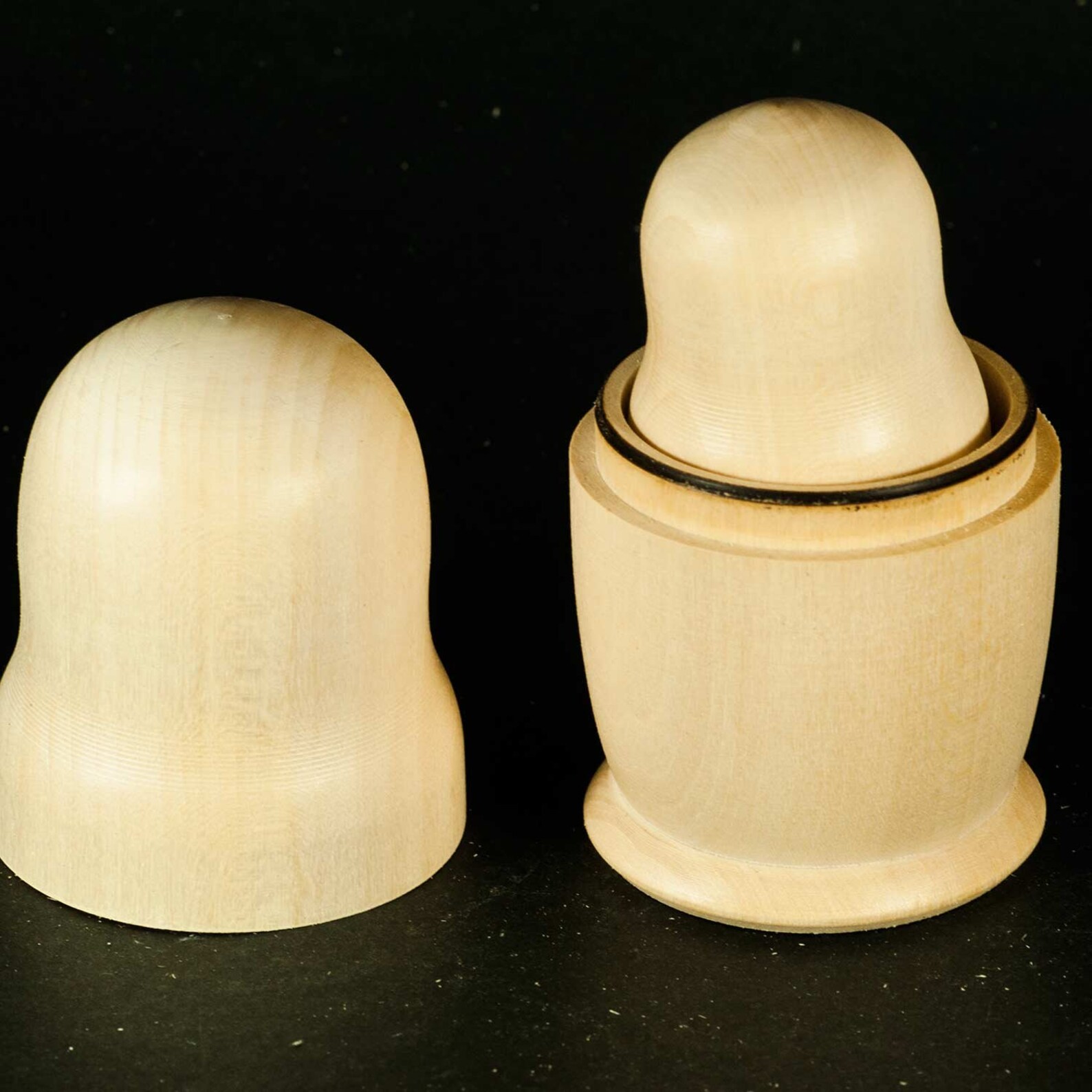 Blank Nesting Doll 5 piece set 10 cm/4 tall Unpainted Etsy