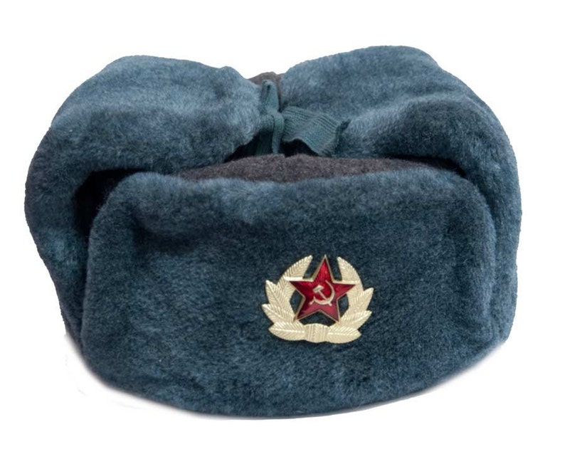 Authentic Soviet Army Soldier Winter Hat Shapka Ushanka Wool Etsy
