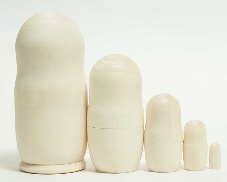 blank russian nesting dolls
