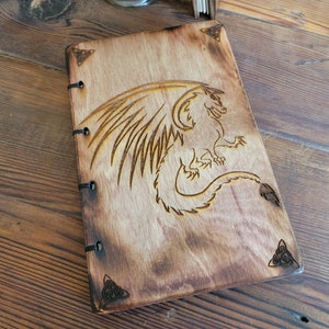 Dragon, Hand bound, notebooks, Sketch book, custom paper, Grimoire, Diary