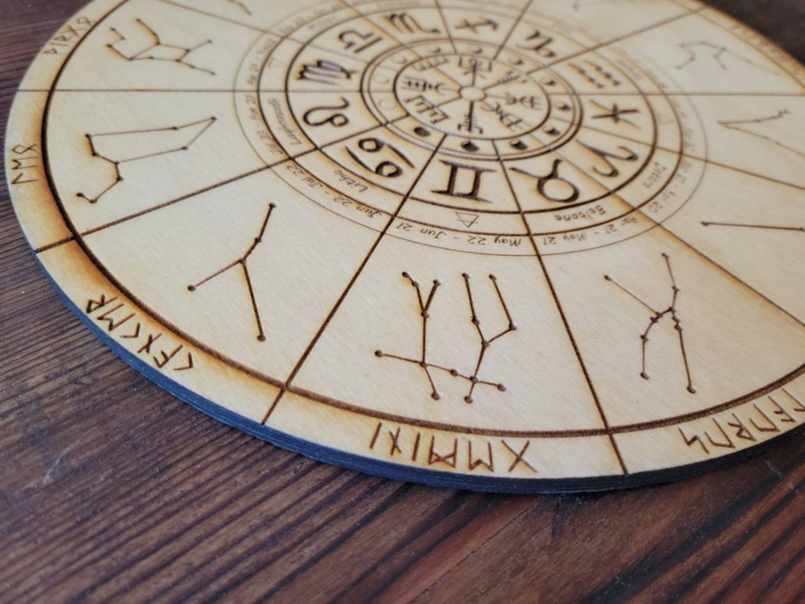 Constellations Wheel of the Year Sabbat Runes Moon Phases | Etsy