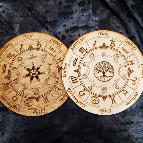 Wheel of Year Printable Pagan Wiccan Sabbat Celebration Etsy