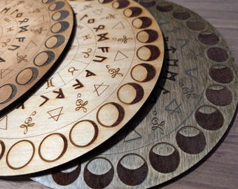 Moon Phases Wheel, Goddess, wall art