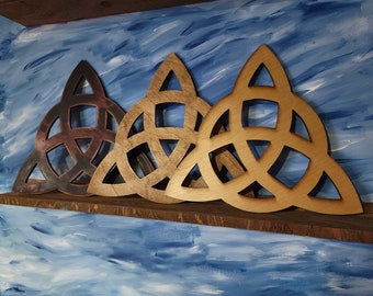 Triquetra, Trinity Knot, Wandbehang, Kunst, Alter Piece, Triple Goddess