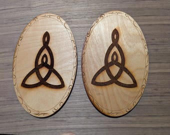 Motherhood Celtic knot, Artwork, Wood Engraved