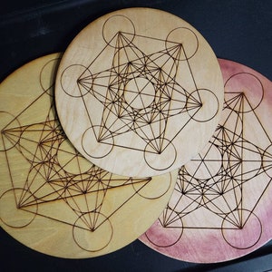 Metatron&#39;s Cube, Crystal Grid, Sacred Geometry, Meditation Aid,