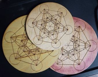 Metatron's Cube, Crystal Grid, Sacred Geometry, Meditation Aid,