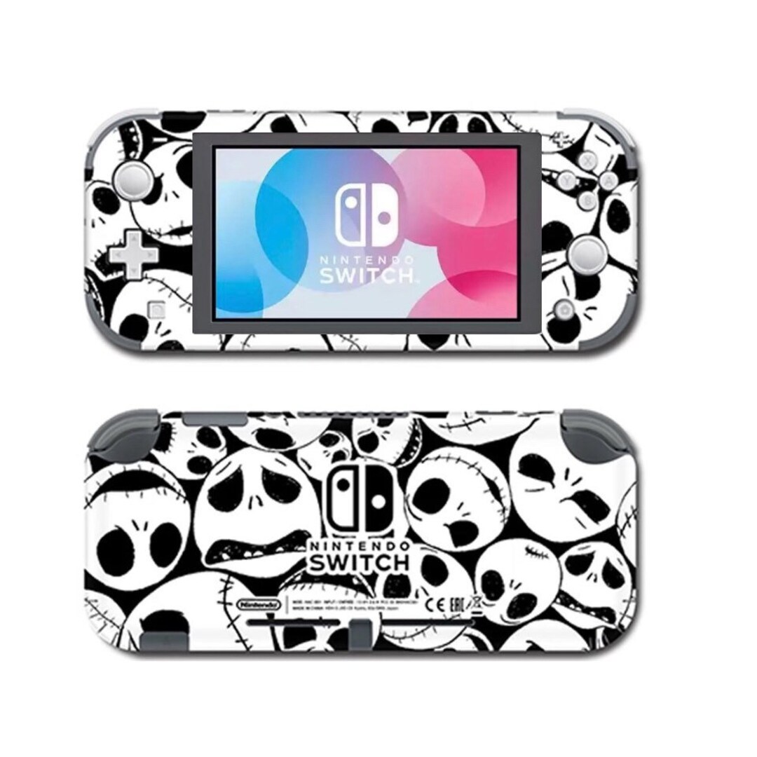 Skellington Skull Skin for Nintendo Switch Lite Etsy