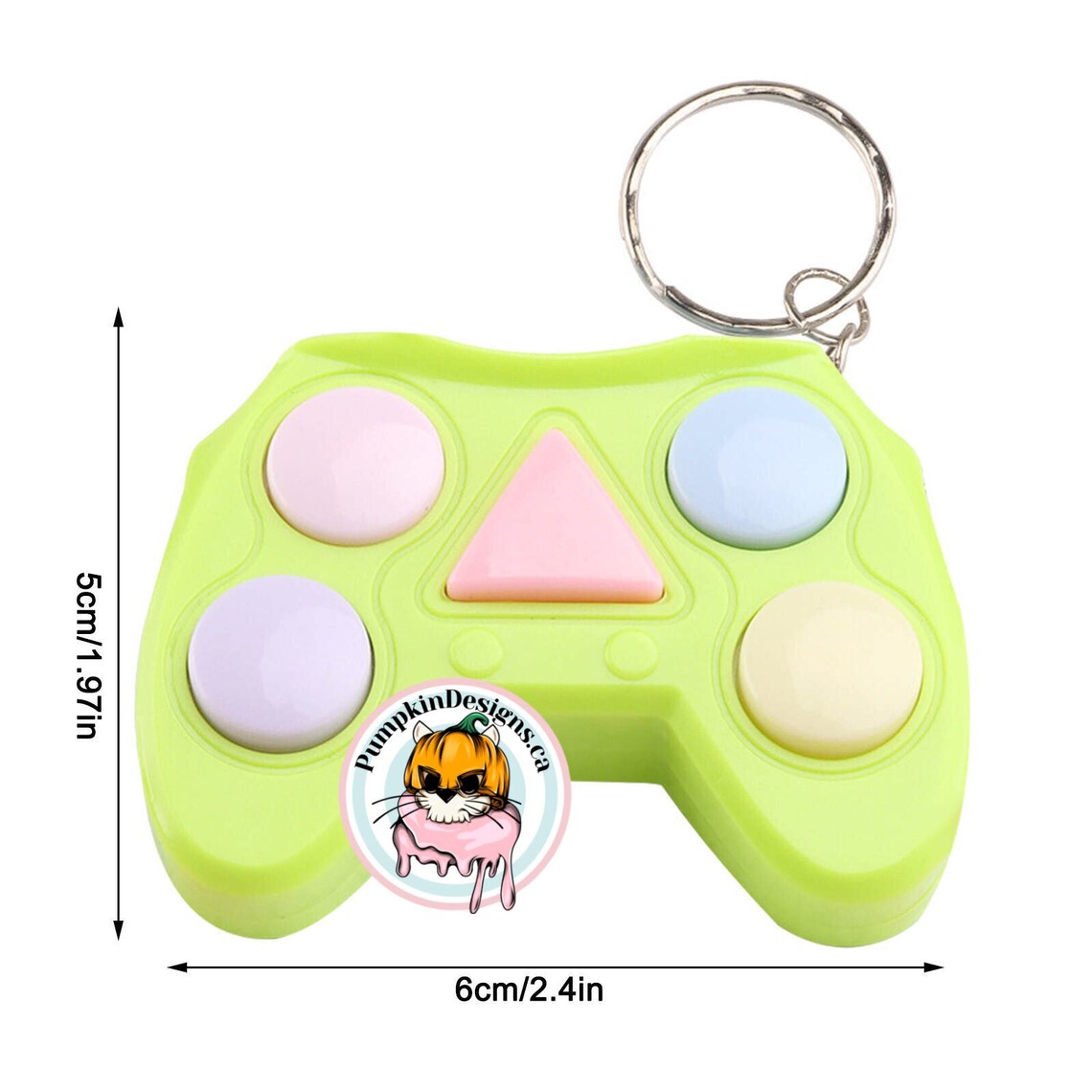 Game Fidget Sensory Keychain Mini With Battery Etsy
