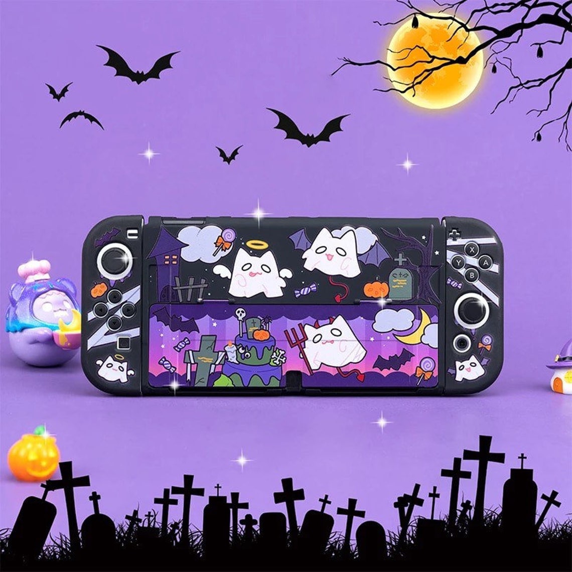 Cute Ghost Halloween Nintendo Switch Joy Con Console Case & Etsy
