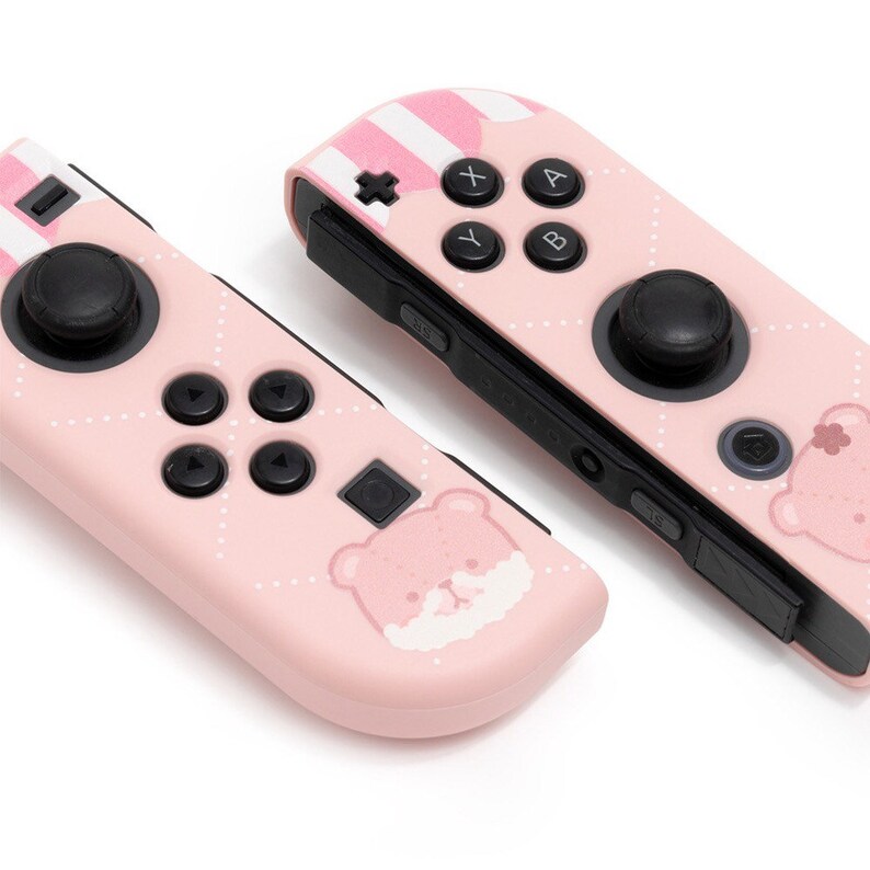 Pastel Pink Nintendo Switch Joy Con Console Soft Shell Wrap Etsy