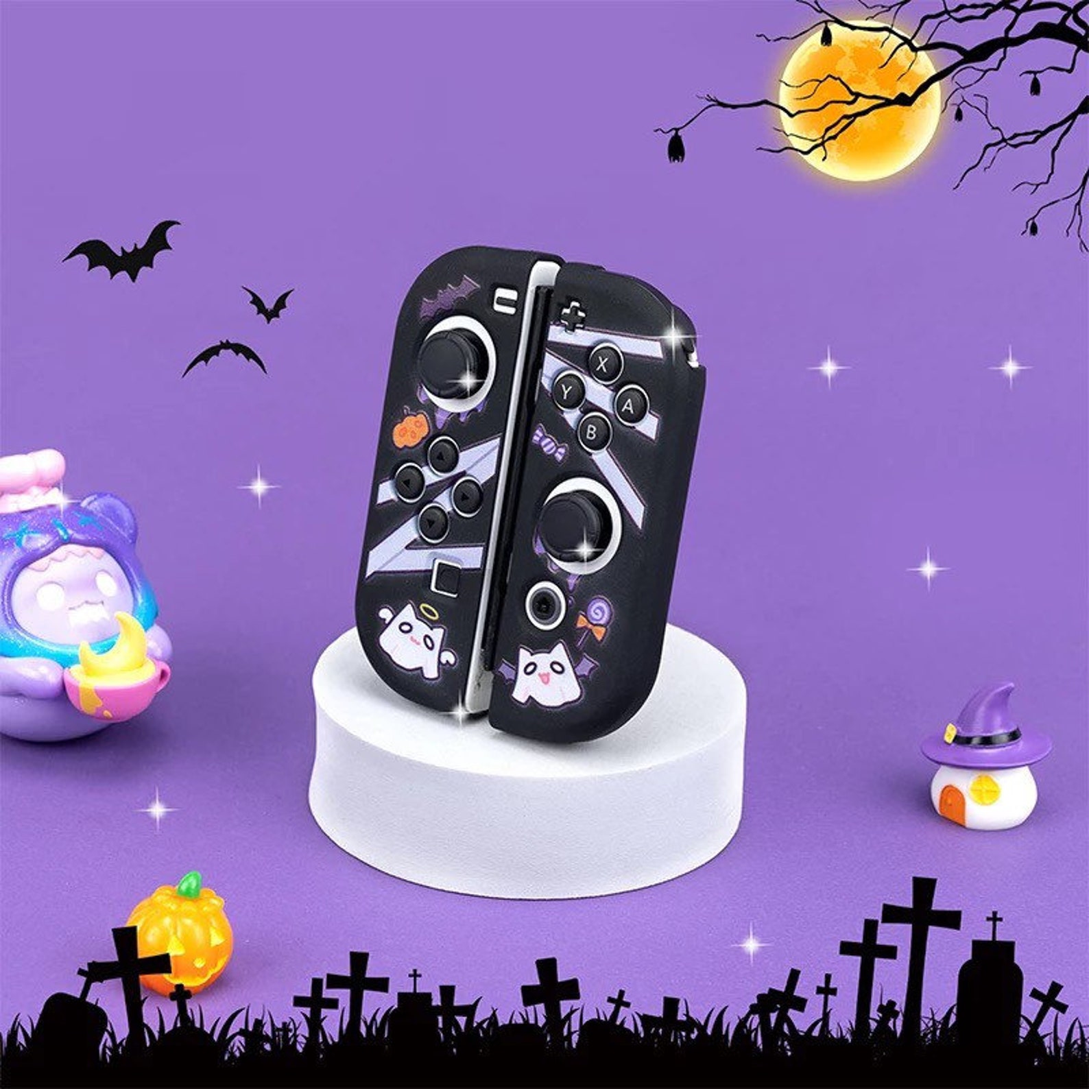 Cute Ghost Halloween Nintendo Switch Joy Con Console Case & Etsy