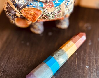 Chakra single terminated Crystal Wand