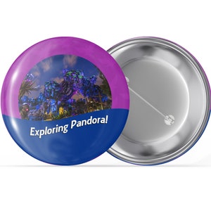 Pandora I'm Celebrating Button - "Exploring Pandora!" Button - Disney Feier Button