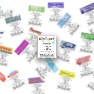 Disney fast pass stickers - Disney parks fastpass stickers