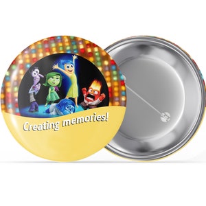 Inside Out I'm Celebrating Button - "Erinnerungen machen!" Button - Disney Feier Button