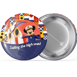 Disney Cruise Line I'm Celebating Button - "Die hohe See erreichen!" Knopf - Disneys-Feier-Knopf