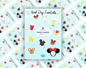 Park Day Essentials stickers - Disney parks stickers