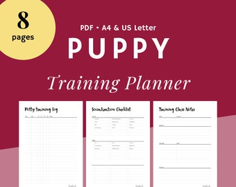 BUNDLE - Printable dog training planner