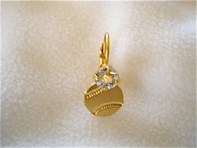 Swarovski Crystal Gold Tennis Ball Earrings Tennis ball Etsy