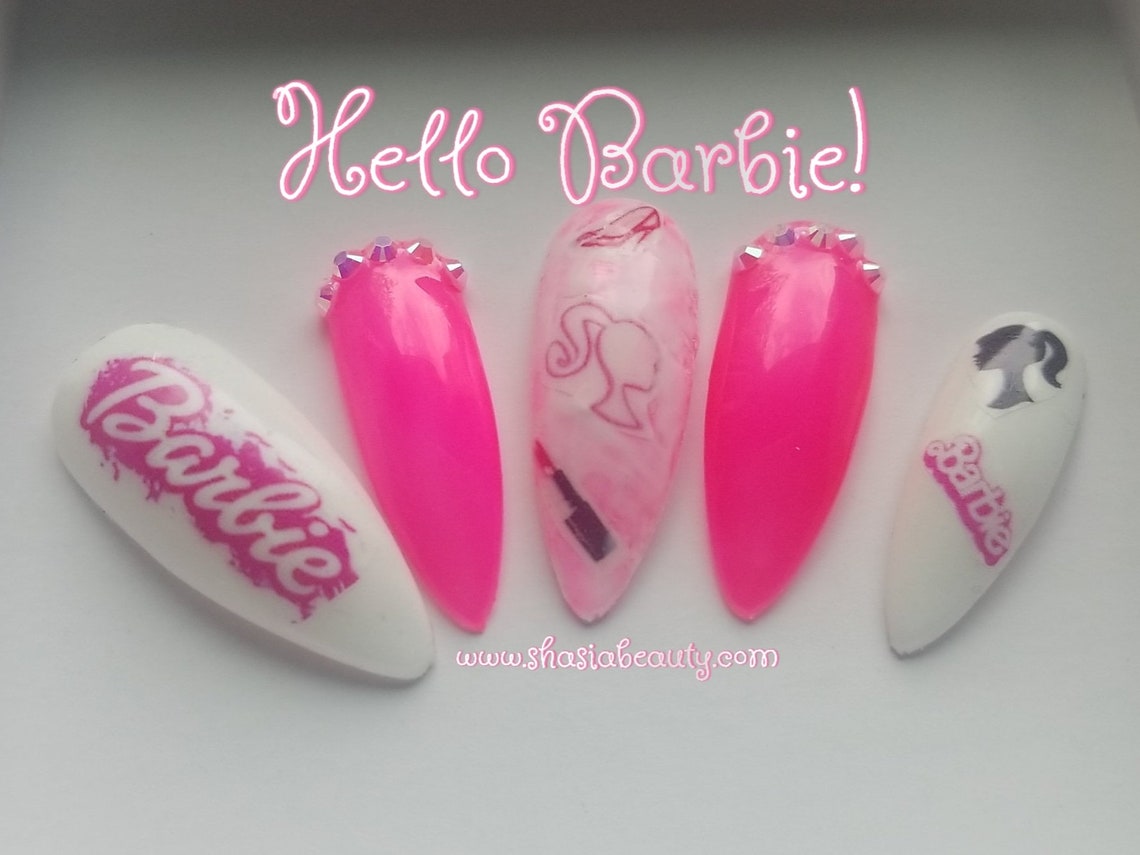 Barbie Girl Inspired Nail Decals | Etsy