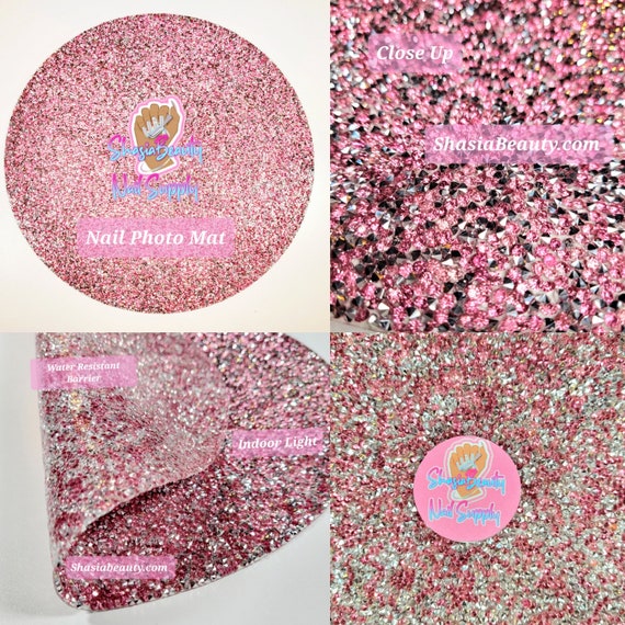 Pink Bling Rhinestone Nail Mats for Picturespink Nail Matpink Nail Room  Decor perfect Pink Nail Supplies 