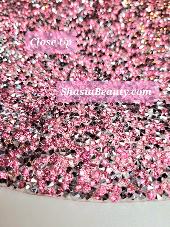 Pink Bling Rhinestone Nail Mats for Picturespink Nail Matpink Nail Room  Decor perfect Pink Nail Supplies 