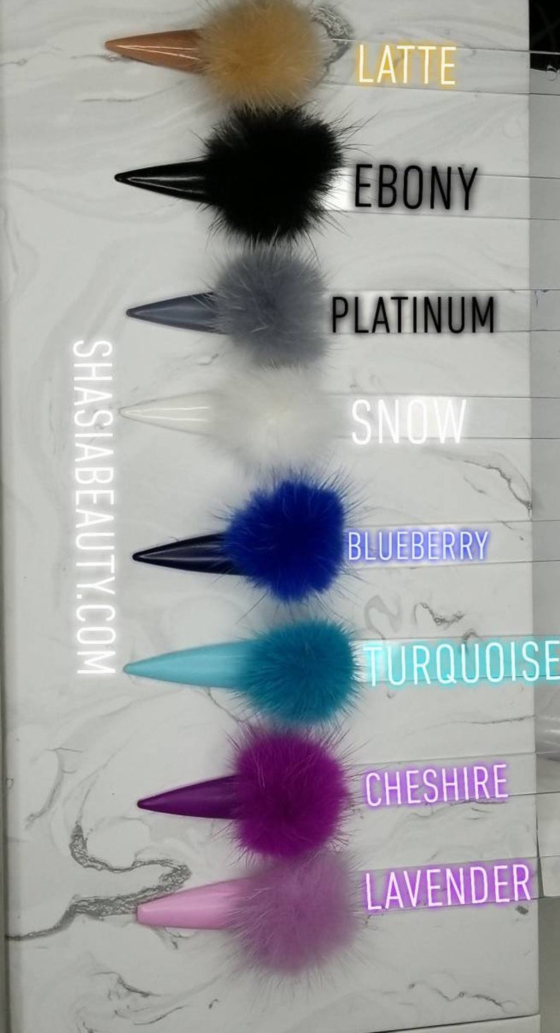 Nail Pom Poms for Baddie Nails 2pc Set Etsy