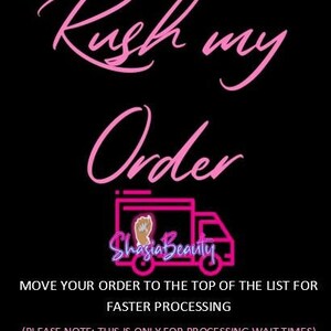 RUSH ORDER Przetwarzanie-Dodaj do koszyka! Następnie przejdź do kasy!