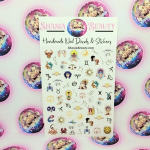 Zodiac Celestial Nail Sticker