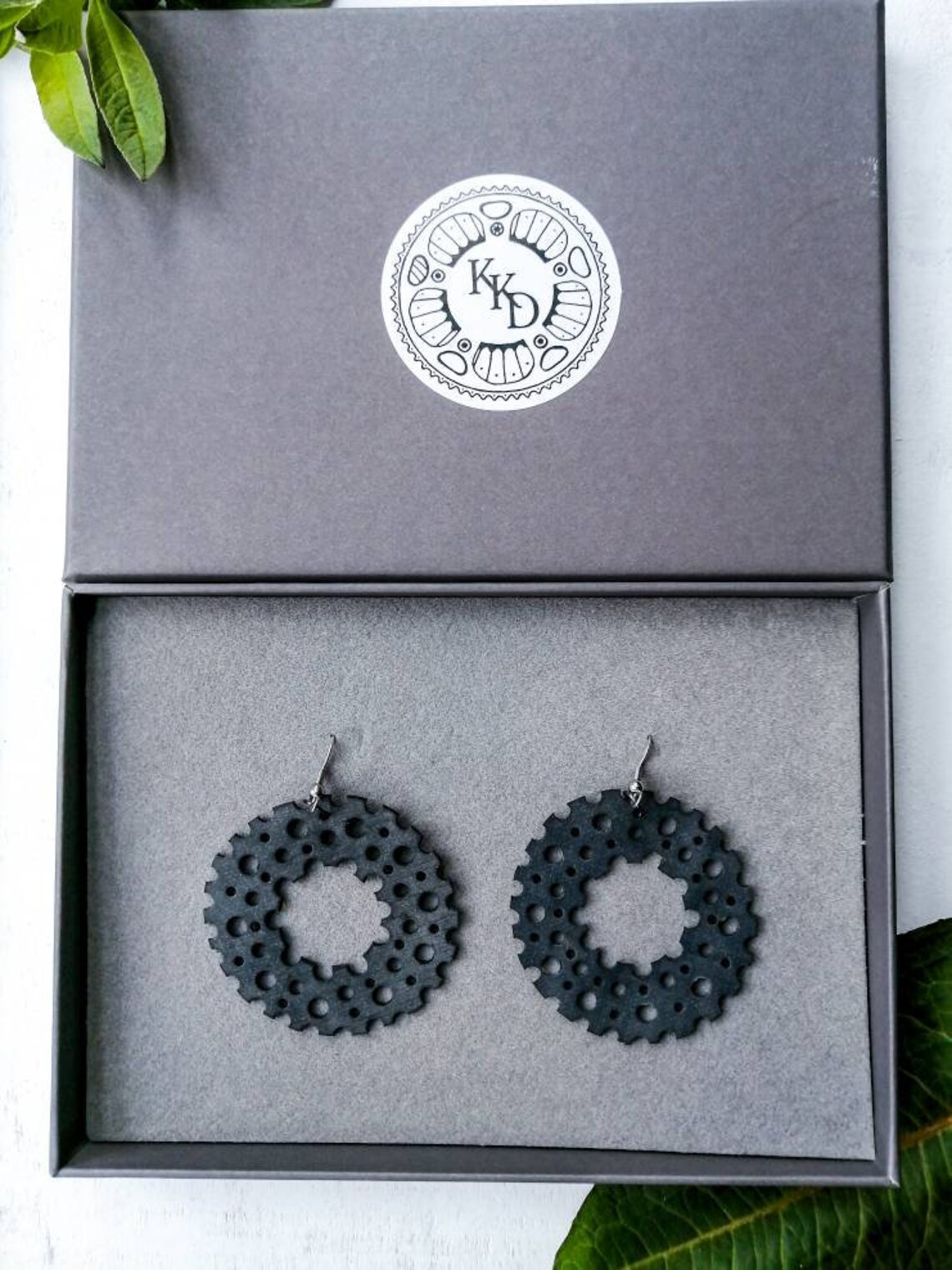 Bike Tire Earrings Upcycled Rubber Earrings Etsy