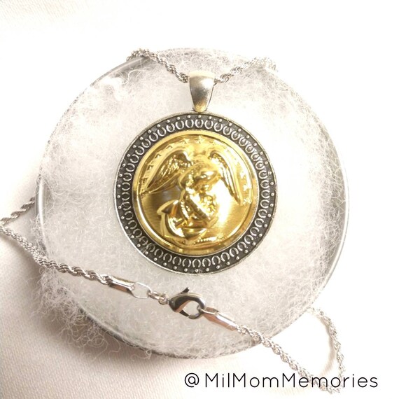 United States Marine Corps Pendant Necklace - Marine Corps Necklace Pendant United States Marine Corps Pendant Necklace - Marine Corps Necklace Pendant