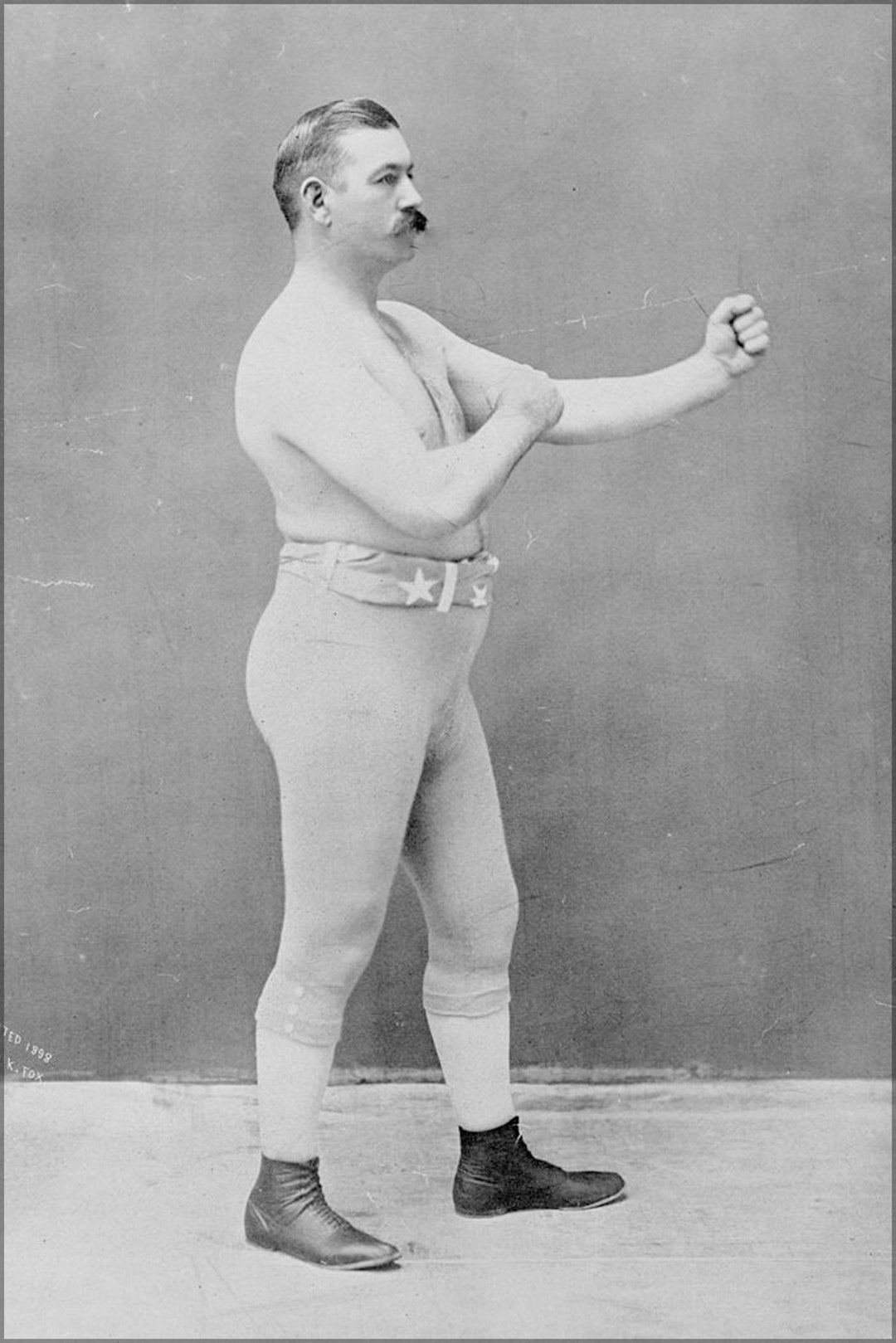 ポスター、さまざまなサイズあり。ジョン L. サリバン 1898 ベア