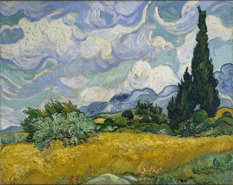 Poster, Many Sizes Available; Wheat Field With Cypresses 1889 By Vincent Van Gogh