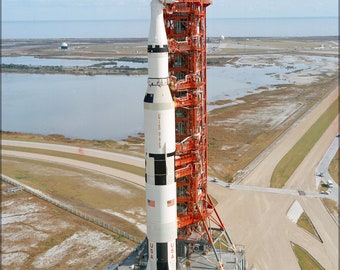 Poster, Many Sizes Available; Apollo 14 saturn v rocket rollout kennedy space center 1970