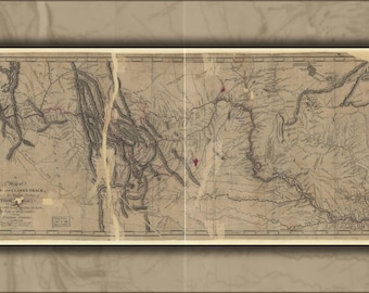 Poster, Many Sizes Available; Map Of Lewis And Clark Path 1810