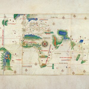 Poster, Many Sizes Available; Cantino planisphere, world map 1502