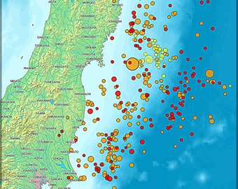 Poster, Many Sizes Available; Sendai Earthquake 2011