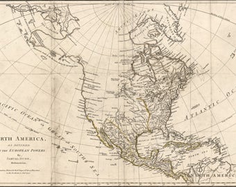 Poster, Many Sizes Available; Map Of North America Pre United States 1776