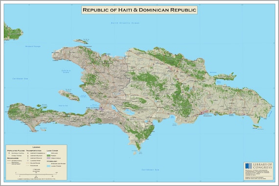 Many Sizes; Map Of Haiti 1764 In French Poster