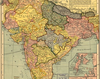 Poster, Many Sizes Available; map of India 1903